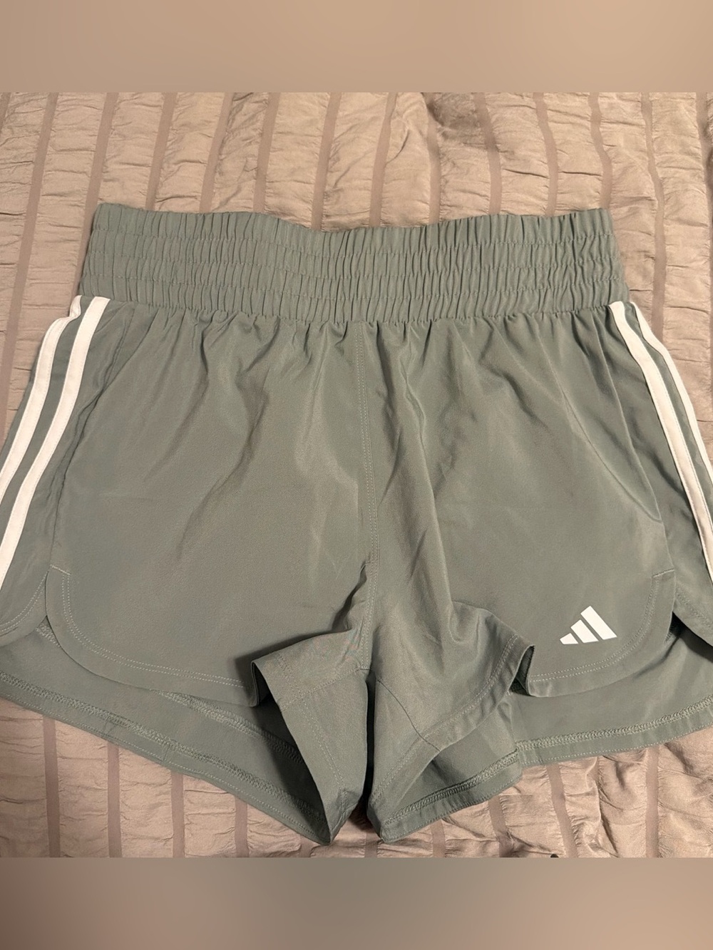 Adidas Women's Sage Green Running Shorts